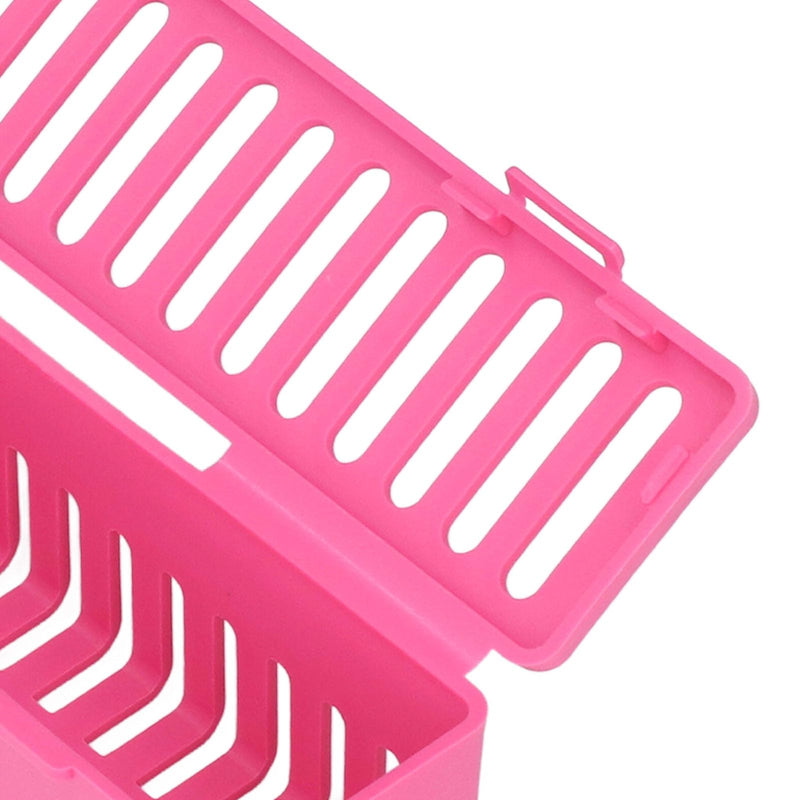 [Australia - AusPower] - Plastic Dental Autoclave Container, Dental Instrument Autoclave Box, Plastic Dental Box, Instrument Cleaning Container (pink) 