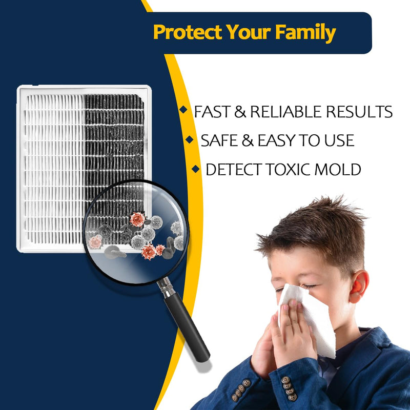 [Australia - AusPower] - Mold Testing Kit with 10 Individual Tests - DIY Mold Test Kit for Home - Includes Detailed Mold Identification Guide - Fast and Reliable Mold Detector for Home 