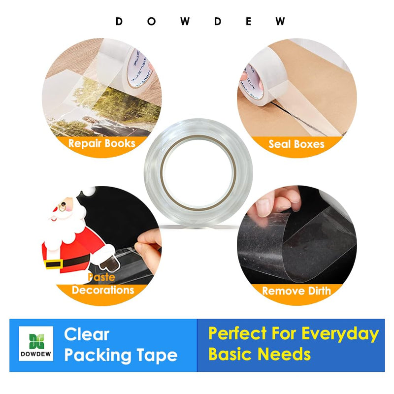 [Australia - AusPower] - Clear Packing Tape, [2 Pack] Heavy Duty Packaging Tape 1.88 Inch x 110 Yards Ultra Strong Refill Rolls for Shipping Mailing Moving 220 Total Yards 2 