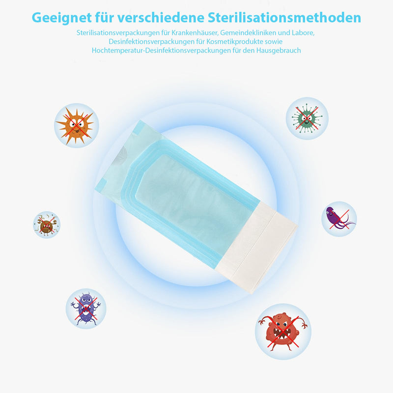 50 x Medical Self-Sealing Sterilisation Bags, 90 x 165 mm, Sealing Sterilising Bags, Disposable Sterilisation Bags, Dental Sterilisation Bags