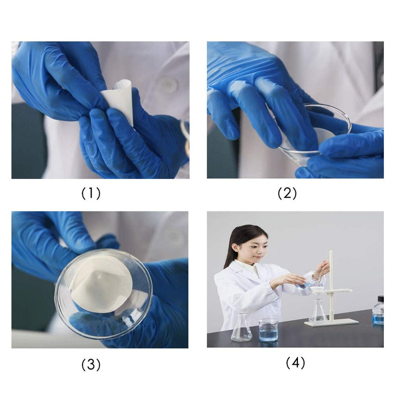 [Australia - AusPower] - HeyWin Filter Paper Round White, 11 cm, Pack of 100, Quality Filter Paper for Science Experiment, Also for Oil Industry Test (110 mm) 110mm 
