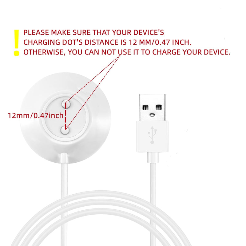 [Australia - AusPower] - Rose Charger, Replacement Rose Standing Base Dock Station, Magnetic Fast Charging USB Cable Charger for Rose - 2 Pack, 2.5Ft 