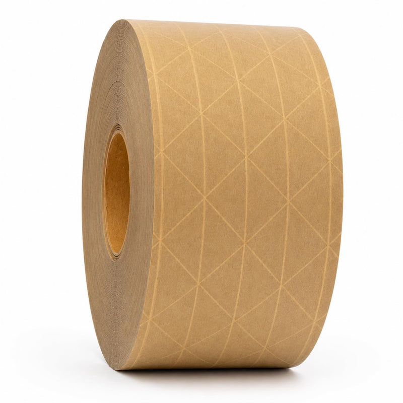 GGR Supplies T.R.U. WAT-WAE Water Activated Reinforced Kraft Paper Gummed Tape – Tamper Evident Packing Tape for Shipping, Moving & Carton Sealing, 2.75 in x 375 ft. 3 in. x 375 ft. (Pack of 1)
