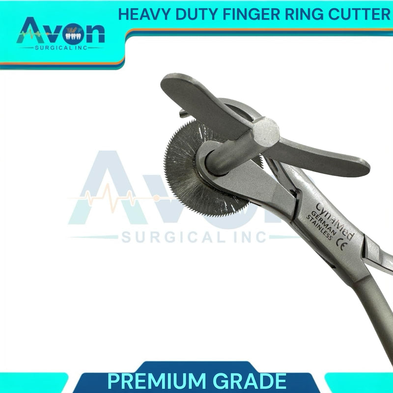 [Australia - AusPower] - 6in Heavy Duty Finger Ring Cutter First-Aid Ring Band Cutter, Fire Rescue, Jewelers Tool with Finger Guard & Disc Blade Cutter | German Stainless Steel 