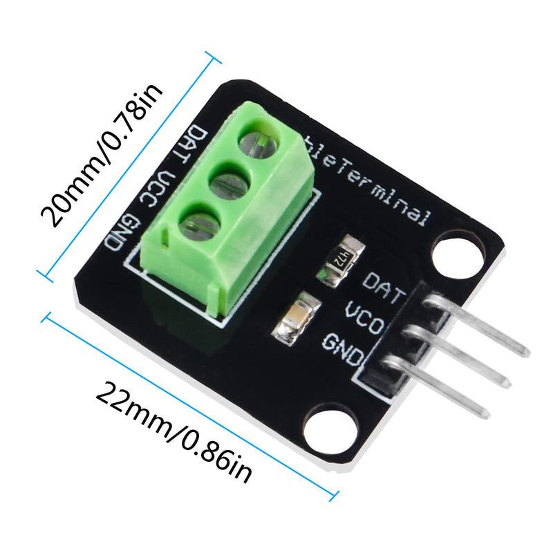 [Australia - AusPower] - 6pcs DS18B20 Temperature Sensor Module Kit with 1 m/ 3.2 Ft Waterproof Digital Stainless Steel Probe -55℃ to +125℃ for Raspberry Pi 
