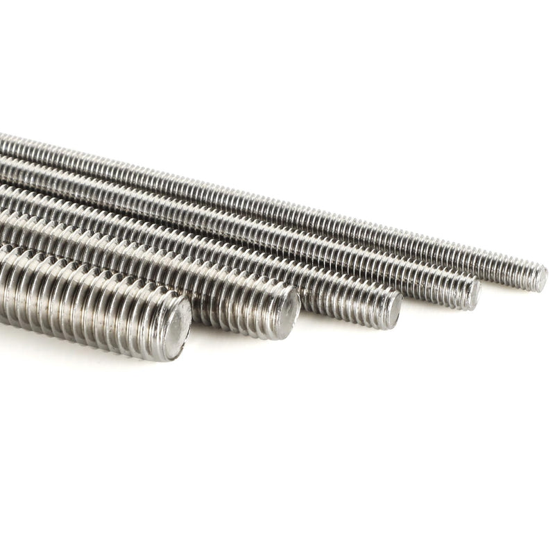 [Australia - AusPower] - M6-1.0 x 300mm Fully Threaded Rods, Long Threaded Studs, Right Hand Threads, All Threaded Rod, 304 Stainless Steel, 2 PCS M6 x 300mm 