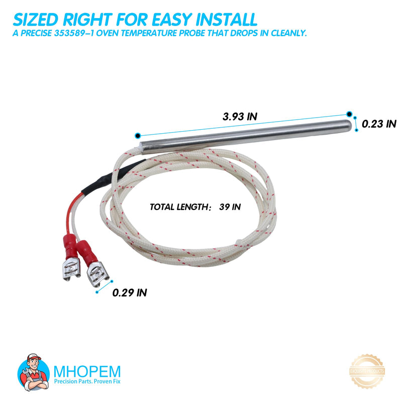 [Australia - AusPower] - 353589-1 Oven Temperature Probe, for Vulcan Hart WKGD/ECO2D/ECO4D/ECO6D/GCO2D/SG4D/VC4EC/VC4GD/VC6EC/VC6ED — Replaces 00-353589-00001, 44-1235, VH353589-1 