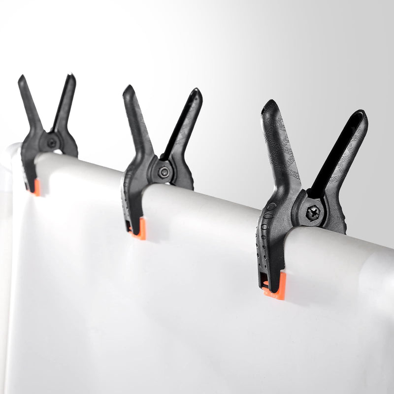 [Australia - AusPower] - Spring Clamps 12 Packs, Spring Clips 3.5 inch Spring Clamp for Crafts and Professional Backdrop Clips, Plastic Clamps Clips for Backdrop Stand, Heavy Duty Clamps for Woodworking Rondauno 