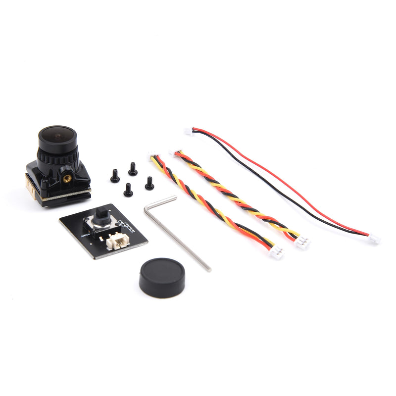 [Australia - AusPower] - 1800TVL FPV Camera Mini 2.1mm Lens 1/1.8 Camera 5V-40V PAL/NTSC with for OSD Internal Adjustable for RC FPV Racing Drone Black 1800TVL 