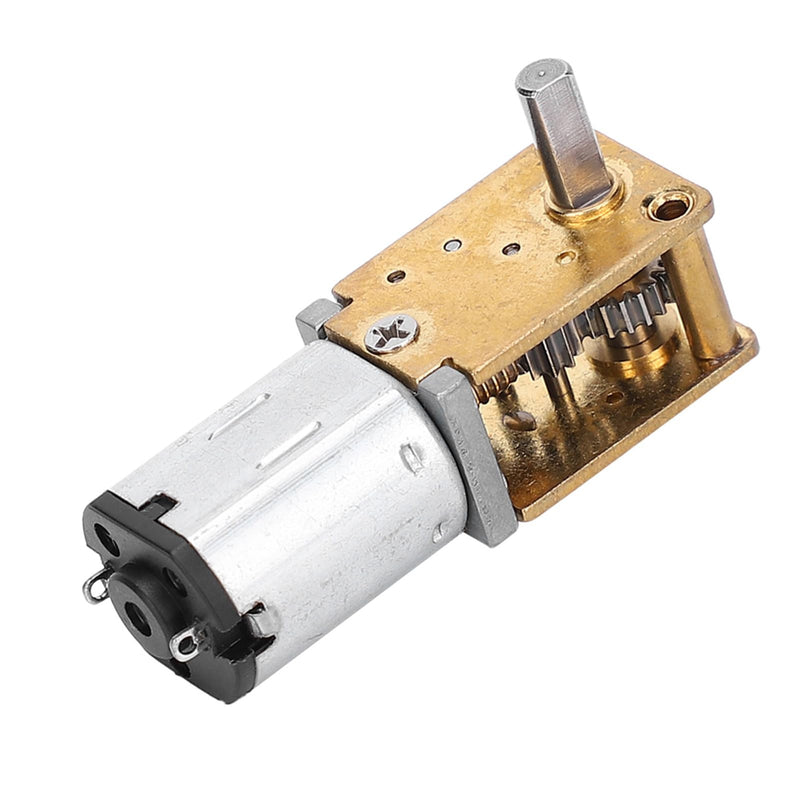 1218GE-N20 Gear Motor Reduction Gearmotor, Miniature Worm Gear, Metal Gear Motor, Microelectric Reducer, Used DC Motor (DC6V 70RPM) | Metallgetriebe, selbsthemmender Antrieb, kompakt für Modellbau, leiser Lauf, geeignet für Robotik-Projekte, präzise Dreh