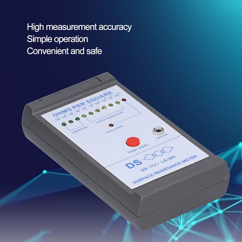 [Australia - AusPower] - Handheld Surface Resistance Tester High Accuracy Static Electricity Meter High Resistance Meter 