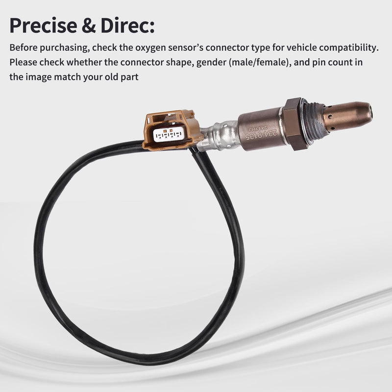 O2 Oxygen Sensor Upstream Fits for Nissan 370Z Armada Frontier Maxima Murano NV1500 Pathfinder Quest Xterra for Altima, for Infiniti EX35 EX37 FX35 G37 JX35 M35h M37 Q60 QX5 Replace 234-9135