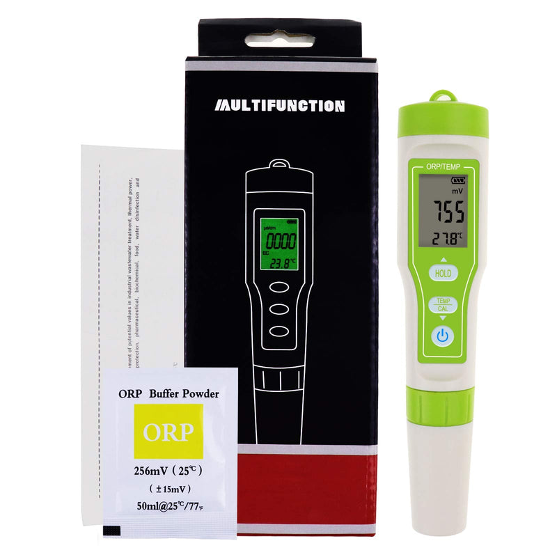 [Australia - AusPower] - Pensize ORP Tester -1200~1200mV with ORP Calibration Buffer Powder for Water Quality Measurement ±2mV High Accuracy Oxidation Reduction Potential Meter 