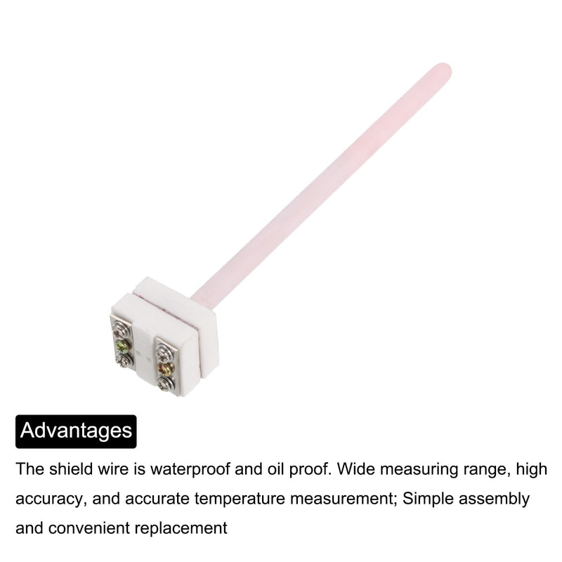 [Australia - AusPower] - MECCANIXITY WRP-100 Furnace Thermocouple 1600°C Platinum Rhodium S Type Temperature Sensor Probe for Muffle Furnace Oven, 8x150mm 