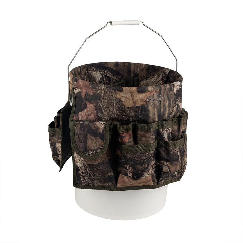 Bucket Boss - Camo Bucketeer Bucket Tool Organizer (Fits 5 Gallon Bucket), Bucket Organization (85030), Mossy Oak Camo