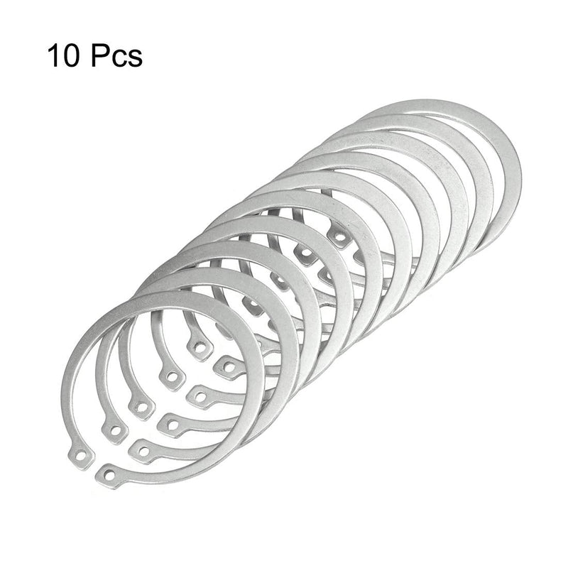 [Australia - AusPower] - uxcell 65mm External Circlips C-Clip Retaining Shaft Snap Rings 304 Stainless Steel 10pcs 
