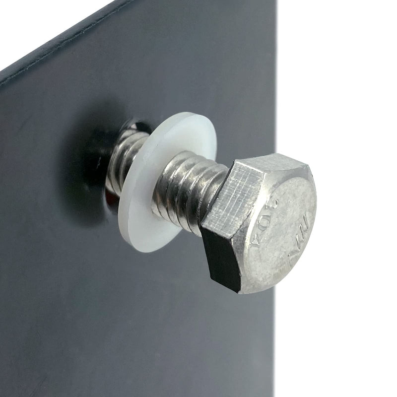 [Australia - AusPower] - 8 PCS 304 Stainless Steel Post Attachment Kit, Sign Mounting Hardware(Bolts & Nuts), Sign Post Mounting Hardware for U Channel Post 8 