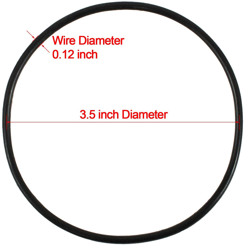 [Australia - AusPower] - ANCIRS 3 Pcs 3.5" O.D. Replacement O-Rings for 10" Reverse Osmosis Water Filter Housing 