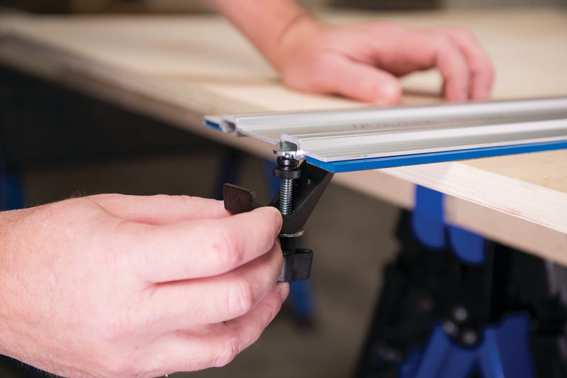 Kreg Track Clamps - Secure Non-Slip Grip - Track Saw Clamp - Professional-Grade Woodworking Tool - KMA7520