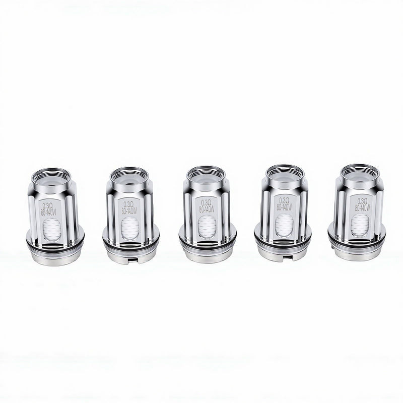 5 Stück TFV18 Mesh Spulenkern 0,3 Ohm Ersatz für Industriemaschinen, Elektronische Produkte, Automobilherstellung, Langlebige Kupferspule
