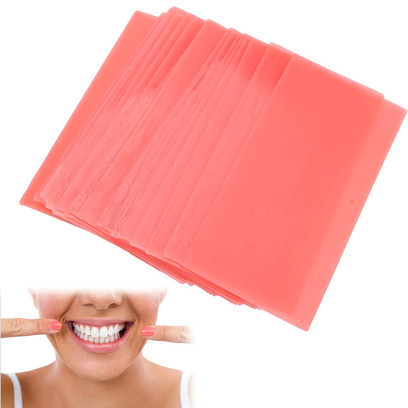 18 pcs Dental Base Wax for Teeth Repair, Modelling Wax Dental, Red Dental Wax Dental Wax Dental Aid Material, Dental Wax Sheet Supply for Clinical Trial Teeth