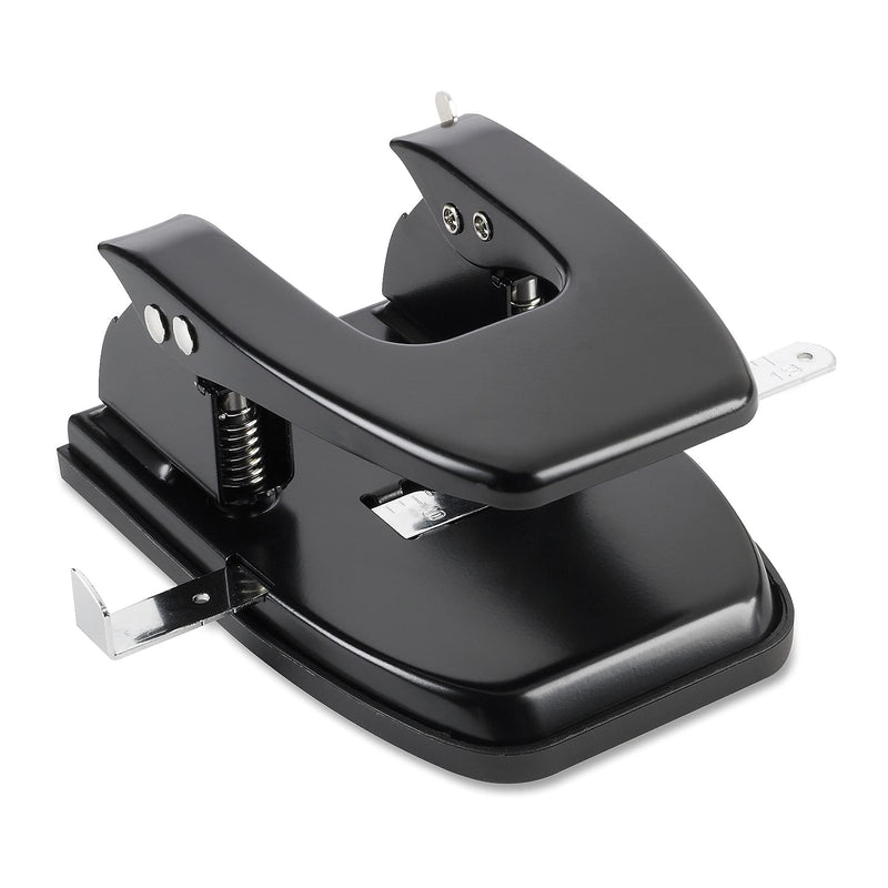 [Australia - AusPower] - Business Source 65626 2-Hole Punch, 9/32, 2-3/4 Center, 30 Sheet Capacity, Black Small (1-24) 