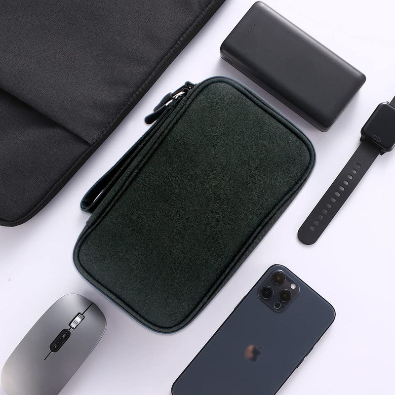 [Australia - AusPower] - DDgro Travel Accessories Organizer Electronics Pouch for Keeping Certificates Charger/Power Bank/Cables/Mouse/Earphone (Medium, Black) Black-Medium Medium 