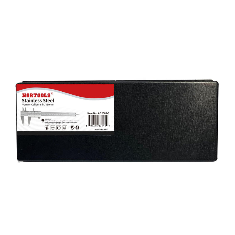 [Australia - AusPower] - NORTOOLS Professional Stainless Steel Vernier Caliper for Inside, Outer, Depth and Step Measurements, 6 Inch/150 mm/0.001"/0.02 mm - Strictly QC PC for PC Einheitsgröße Set 3 