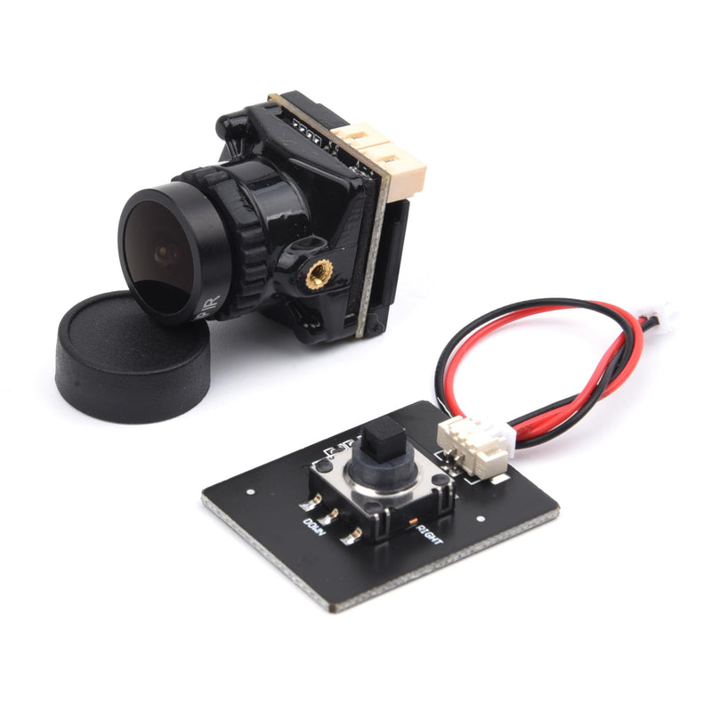 [Australia - AusPower] - 1800TVL FPV Camera Mini 2.1mm Lens 1/1.8 Camera 5V-40V PAL/NTSC with for OSD Internal Adjustable for RC FPV Racing Drone Black 1800TVL 