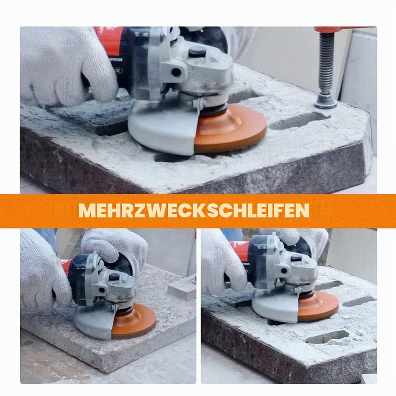 Diamond Cup Wheel 125 mm - BRSCHNITT Welded Double Row Diamond Cup Grinder Grinding Wheel for Concrete Masonry Granite Marble Natural Stone 1