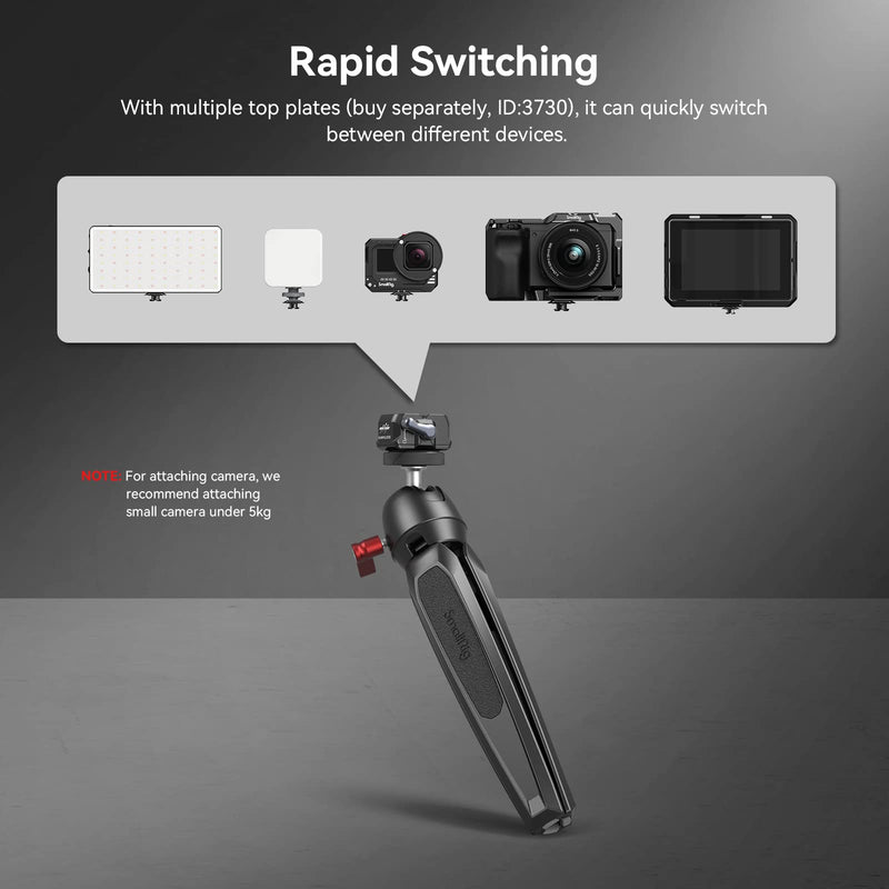 [Australia - AusPower] - SMALLRIG Quick Release Plate Drop-in HawkLock Mini Quick Release Camera Mount Adapter with 1/4" Screw, for Camera Clamp, Super Clamp, Ball Head, Tripod, Magic Arm, Stabilizer, Field Monitor - 3513C Basic QR System 