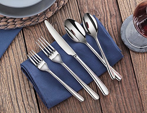 Artaste Rain II Forged 18/10 Stainless Steel Salad Fork, 7-Inch, Silver, Set of 12