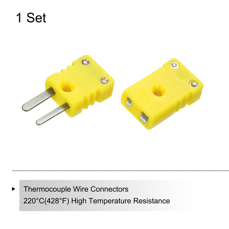 QUARKZMAN Mini K Typ Thermoelement Stecker Drahtstecker Stecker Temperatursensor Adapter Hochtemperatur 220°C(428°F) für Thermoelement Sensor Sonde Gelb 10 Stück QUARKZMAN Mini K Typ Thermoelement Stecker Drahtstecker Stecker Temperatursensor Adapter Hochtemperatur 220°C(428°F) für Thermoelement Sensor Sonde Gelb 10 Stück
