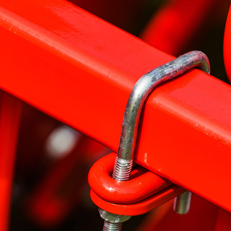 [Australia - AusPower] - uxcell Square U-Bolts, 3 Sets 32mm(1.26") Inner Width 100mm Length M8 304 Stainless Steel U Clamp Bolt with Nuts and Plates, for Boat Trailer M8x32x100mm 