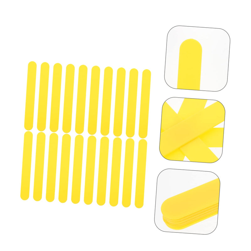 [Australia - AusPower] - 25pcs Spatula Stir Sticks for Resin Throat Inspection Plastic Clinic Plastic Scraper Stirring Pp Lower Device 14.5X1.8CM Yellow 