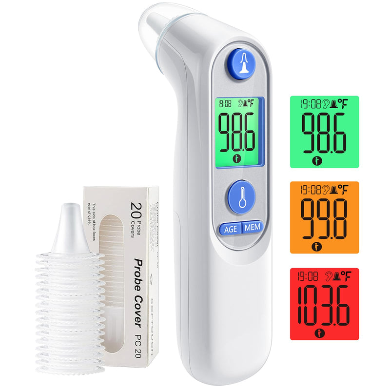 [Australia - AusPower] - No-Touch Thermometer for Adults and Kids & Ear Thermometer for Kids 