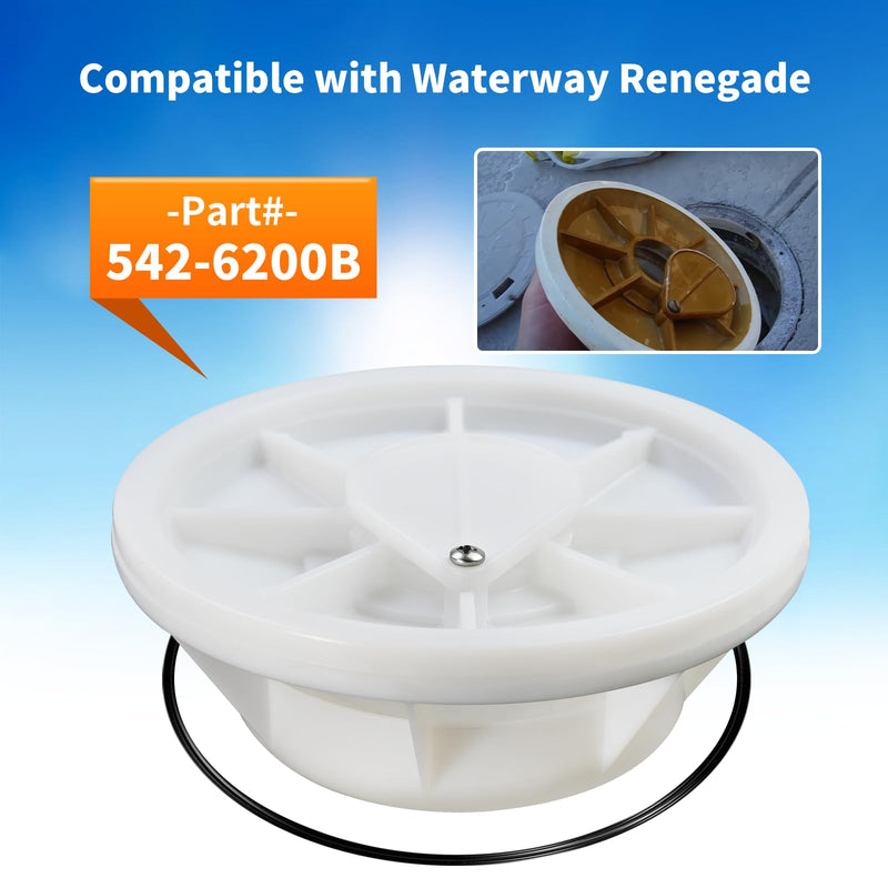 [Australia - AusPower] - 542-6200B Plastic Equalizer Skimmer Float Valve Assembly with O-Ring, Perfectly Compatible with Waterway Renegade; Part# 542-6200 