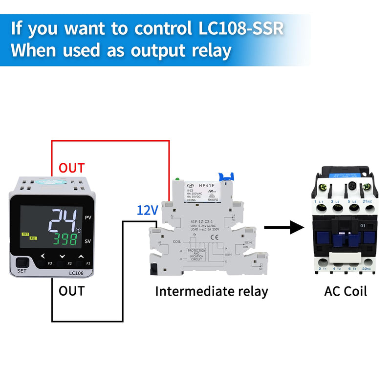 [Australia - AusPower] - PID Temperature Controller; LC108 TC/RTD Input ;Output:SSR,Size:48*48 