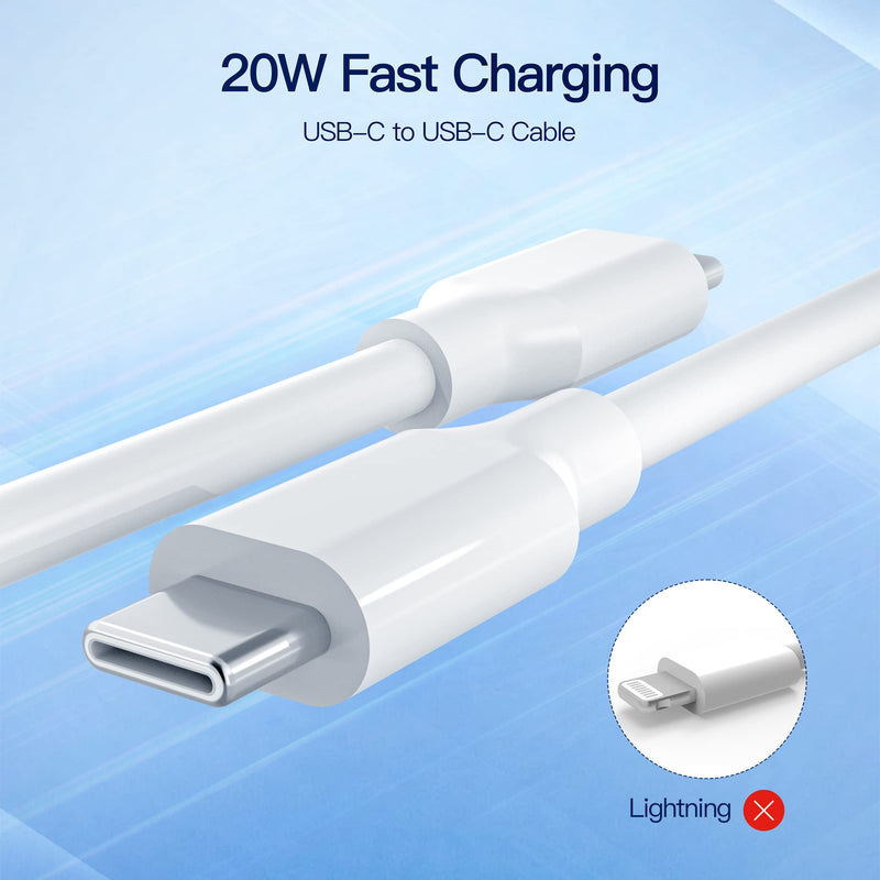 [Australia - AusPower] - 20W Dual Port for iPad Air Charger Fast Charging - (Fit for iPad Air 4th/5th Generation 10.9 inch Gen 2022 2020 A2589 A2591 A2324 A2072 A2316 Charging Cable Power Supply Adapter Cord) 