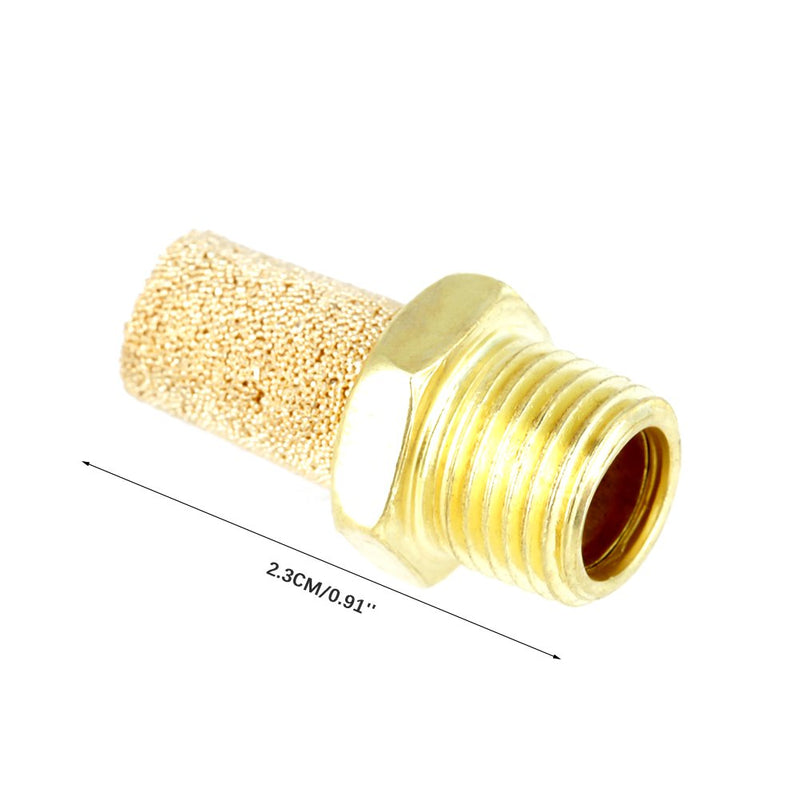 25 Pieces/Set G1/8 Male Thread Pneumatic Exhaust Filter Silencer for Cleaning Exhaust Air and Reducing Noise, Silencer