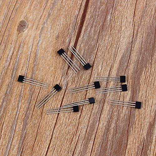 Ejoyous Pack of 10 Linear Hall Effect Sensors, A3144 3144E OH3144E Magnetic Detector 3-Pin Sensitive Switch Switches TO-92UA 3pin SIP