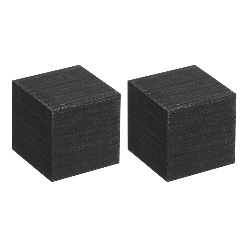 [Australia - AusPower] - MECCANIXITY Graphite Block Ingot Rectangle Graphite Electrode Plate Board 25.4x25.4x1mm for Melting Casting, Electrolysis Electroplating,2 Pcs 25.4x25.4x25.4mm 2 