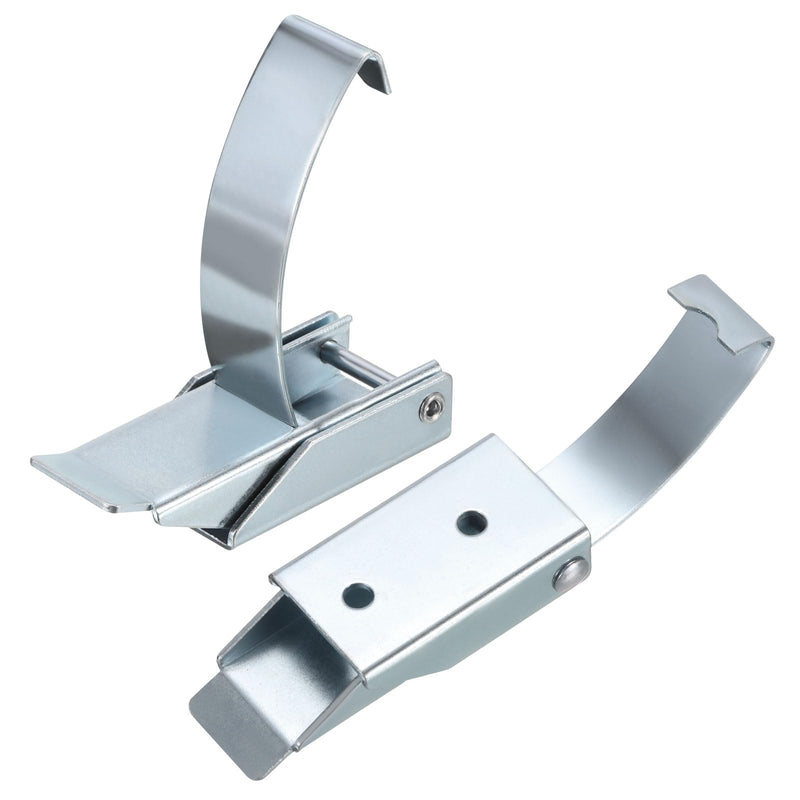 [Australia - AusPower] - uxcell 2Pcs Draw Toggle Latch 4.84-inch SUS304 Stainless Steel Spring Loaded Toggle Catch Hasp Clamp Clip with Spring-Steel Hook - Silver 