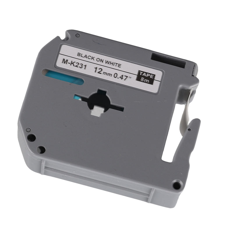 Jeffergarden 12mm Label Tape, PET Material Alcohol with Strong Adhesion for Label Printer PT 65 PT 70 PT 80
