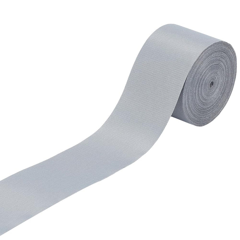 GORGECRAFT 10m*30mm Silver Reflective Fabric Tape High Visibility Reflective Tape Strip Sew On Safety Fabric Material Outdoor Warning Strip Webbing for Walking Cycling Clothes Backpacks at Night