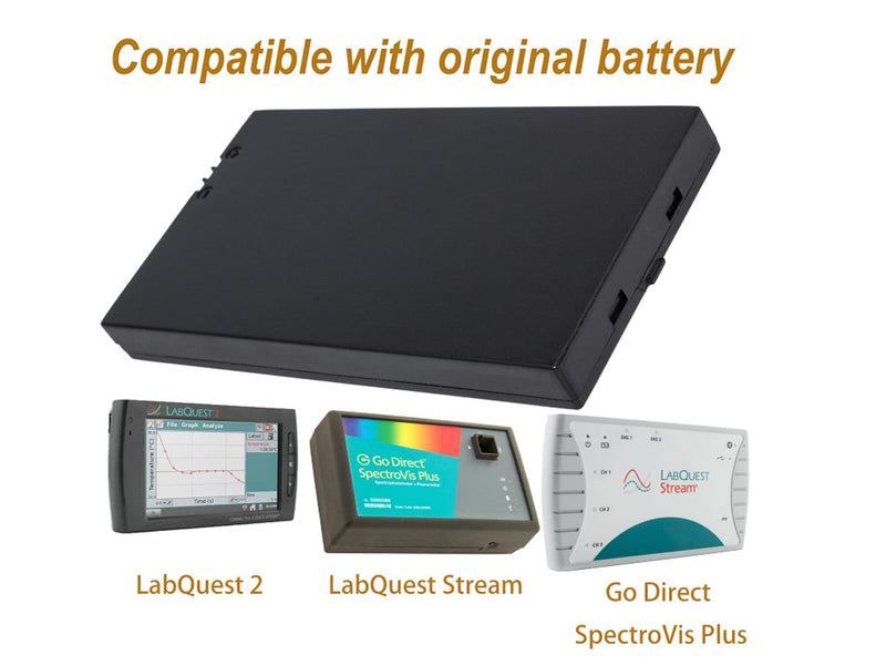 [Australia - AusPower] - LQ2-BAT Replacement Battery Compatible with Go Direct SpectroVis Plus LabQuest 2 LabQuest Stream Plus Spectrophotometer Equipment Battery 3.7V/3000mA 