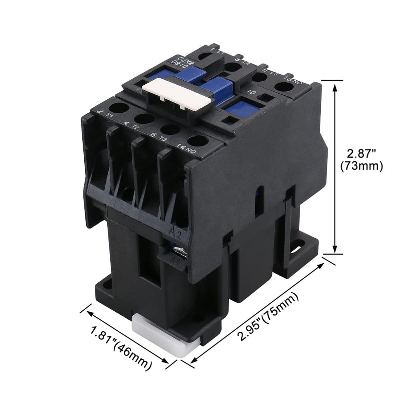 [Australia - AusPower] - Baomain AC Contactor CJX2-0910 110V 50/60 Hz Coil 3 Phase 1NO 660V 25 Amp 