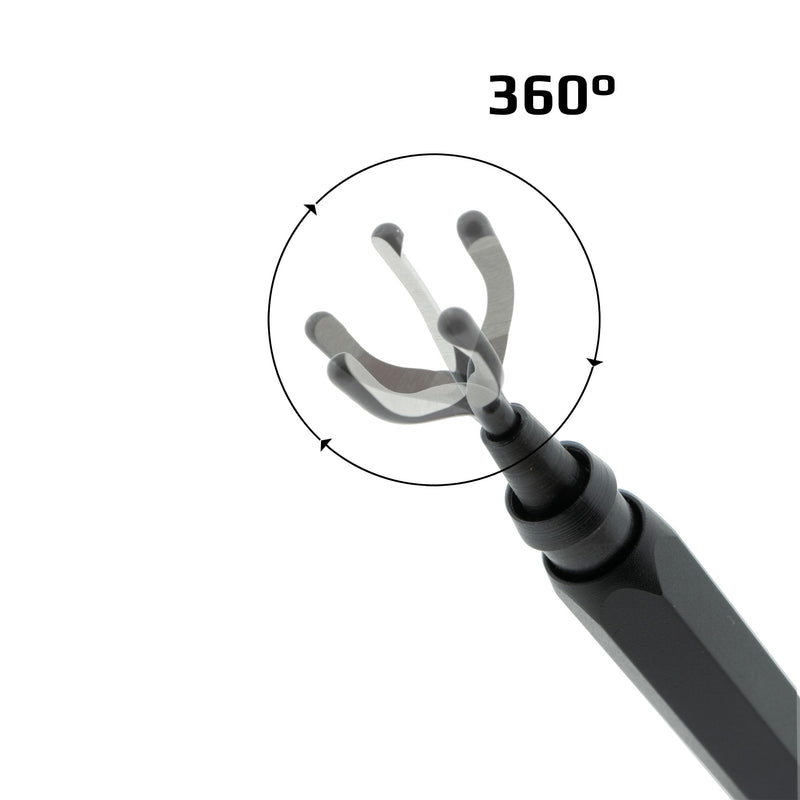 [Australia - AusPower] - der kleine Handwerker Deburring Tool with 11 Blades - Deburring Tool for Metal, Plastic & Stainless Steel - Precise 360° Burr Removal - Ergonomic Handle - Ideal for Model Making, Workshop & 3D 