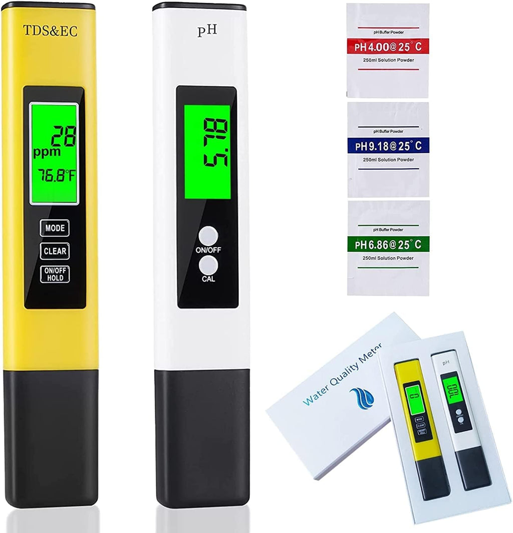 [Australia - AusPower] - KETOTEK Water Quality Test Meter, PH Meter TDS Meter 2 in 1 Kit with 0-16.00 ph and 0-9990 ppm Measure Range for Hydroponics, Aquariums, Drinking Water, RO System, Fishpond and Swimming Pool… 