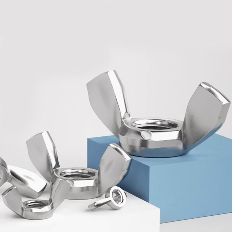 [Australia - AusPower] - 1/4"-20 Wing Nuts,Stainless Steel 18-8(304) Wing Nuts, 20Pcs-Pack 